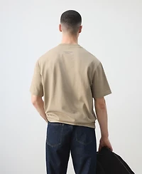 Mango Men's Cotton Printed T-Shirt