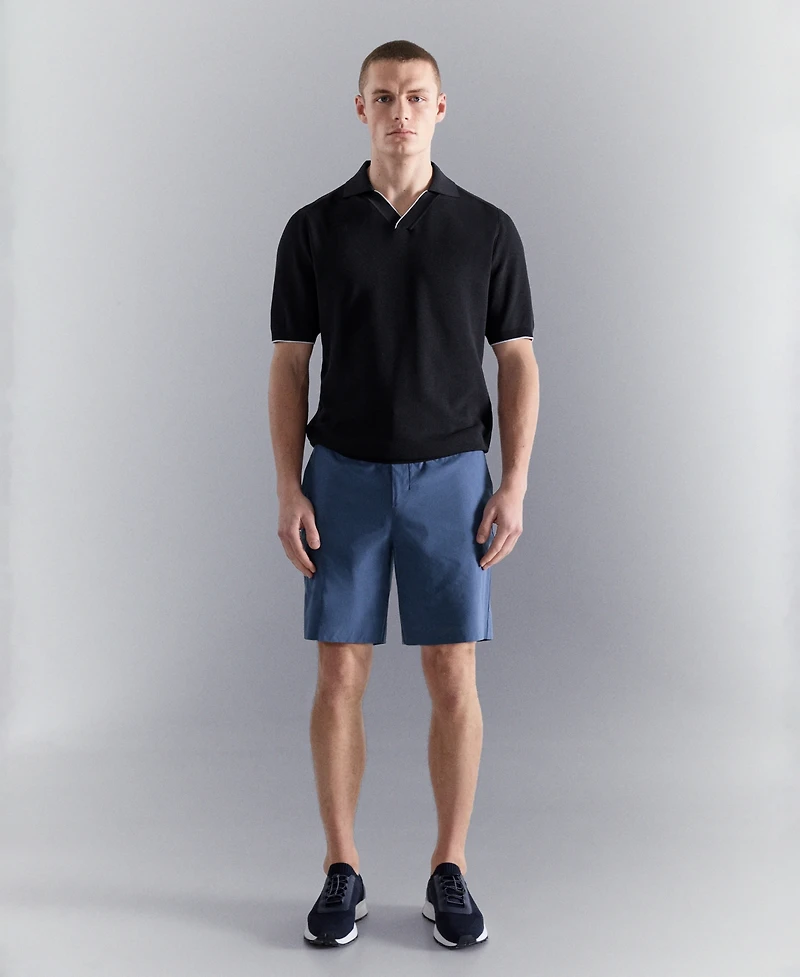 Mango Men's Contrasting Knitted Polo Shirt