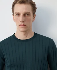 Mango Men's Cotton Fine-Knit Sweater