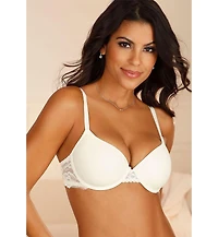 Lascana Women's Lace Detail T-Shirt Bra