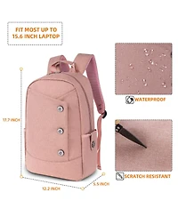 Lovevook 15.6 Inch Waterproof Laptop Backpack, Lightweight Travel Backpack with Padded Compartment for Men and Women