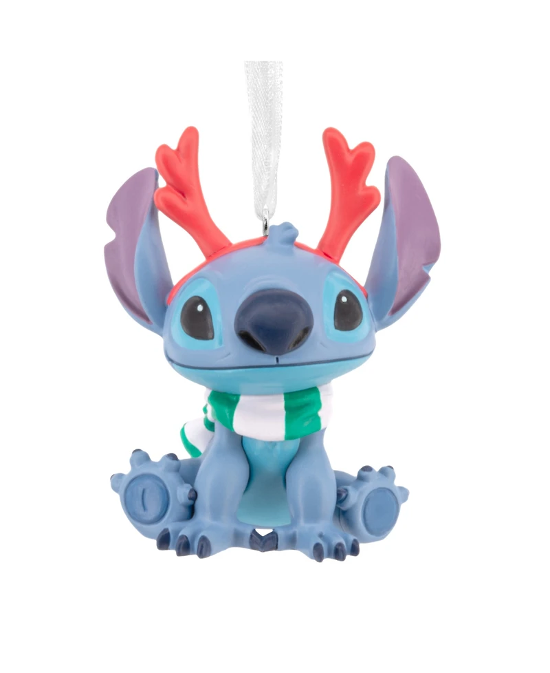 Hallmark Christmas Ornament Disney Stitch With Red Antlers