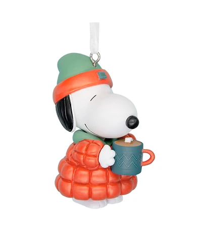 Hallmark Christmas Ornament Peanuts Snoopy With Hot Cocoa