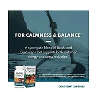 Host Defense CordyChi Capsules - Energy & Immune Support Supplement