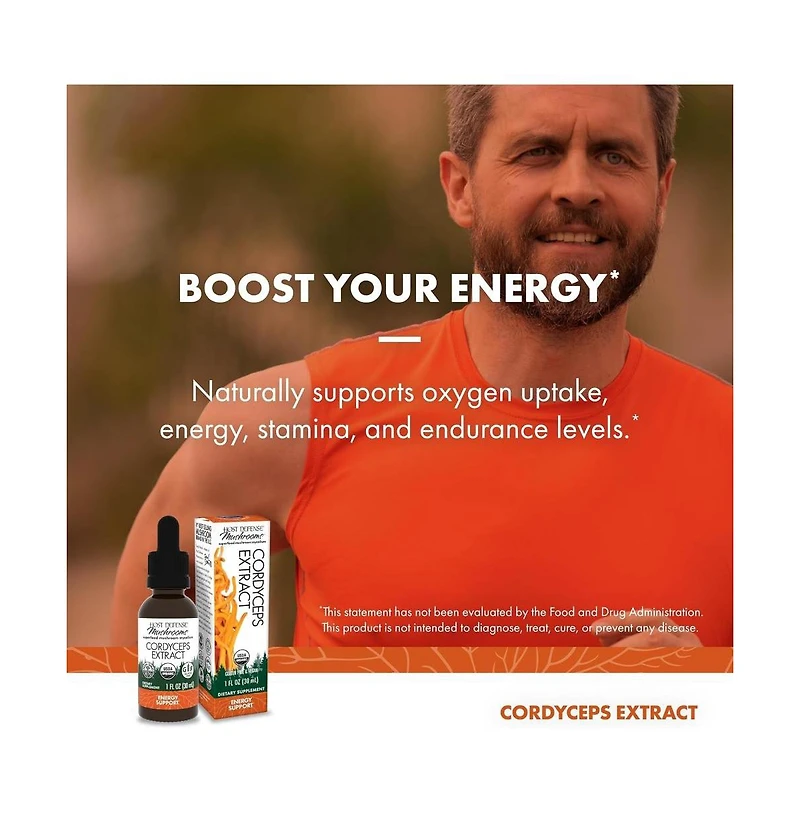 Host Defense Cordyceps Extract - Immune & Energy Support Supplement - Kidney Health Supplement with Cordyceps