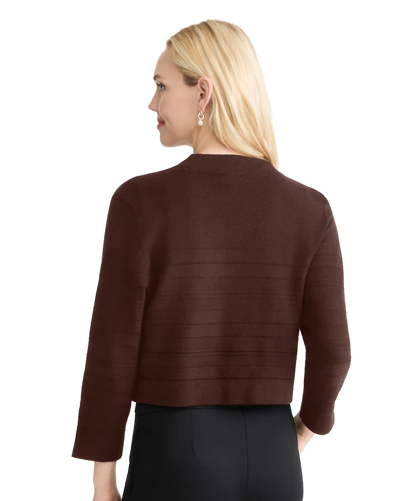 Jones New York Women's Cotton-Blend Cropped Shrug