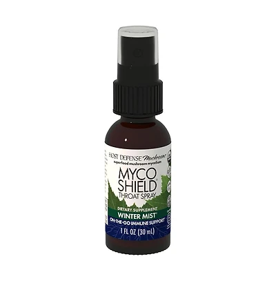 Host Defense MycoShield Throat Spray - Immune Health Support - Dietary Mushroom Supplement with Chaga, Reishi
