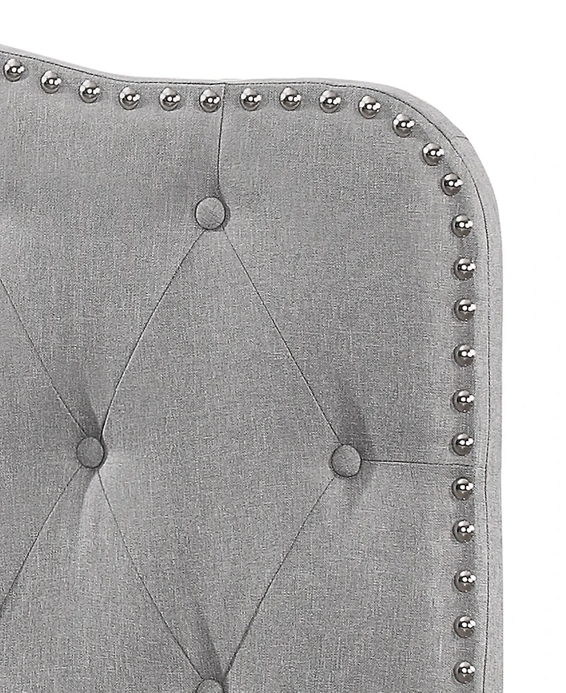Best Quality Furniture 48.5" Fabric Tufted Headboard