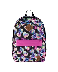 Deux par Deux Little Girl Hearts Lightweight Spacious Backpack