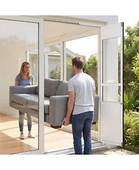 Cozito Dog Door for Sliding Glass Door Adjustable Height Extra Large Flap 180 Degree Swing