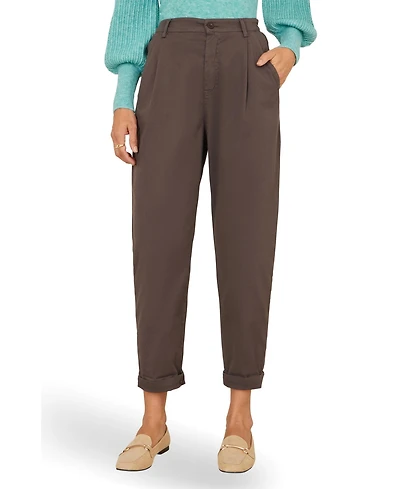 Yumi Women's Cotton Canvas Chino Trousers
