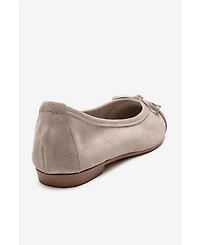 Forever & Always Shoes Women's Boleo Leather Ballet Flat
