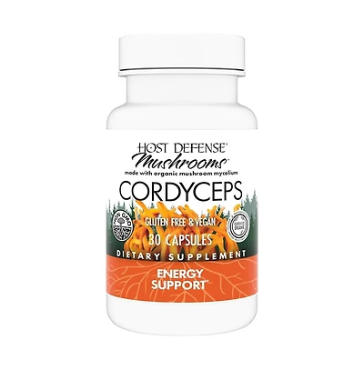 Host Defense Cordyceps Capsules - Immune & Energy Support Supplement
