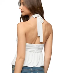 Edikted Women's Kristina Gathered Bubble Halter Top