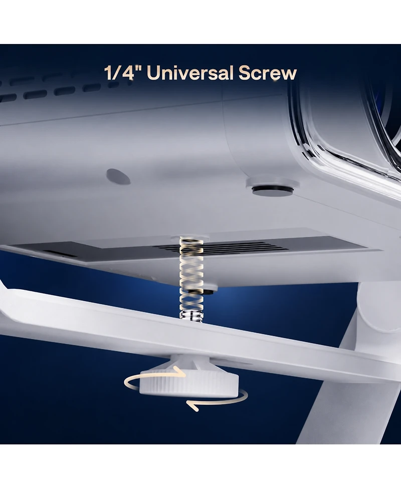 Aurzen Multi-Angle Projector Stand, Rotation, Gimbal Stand with -Inch Screw Compatible with Most Projectors