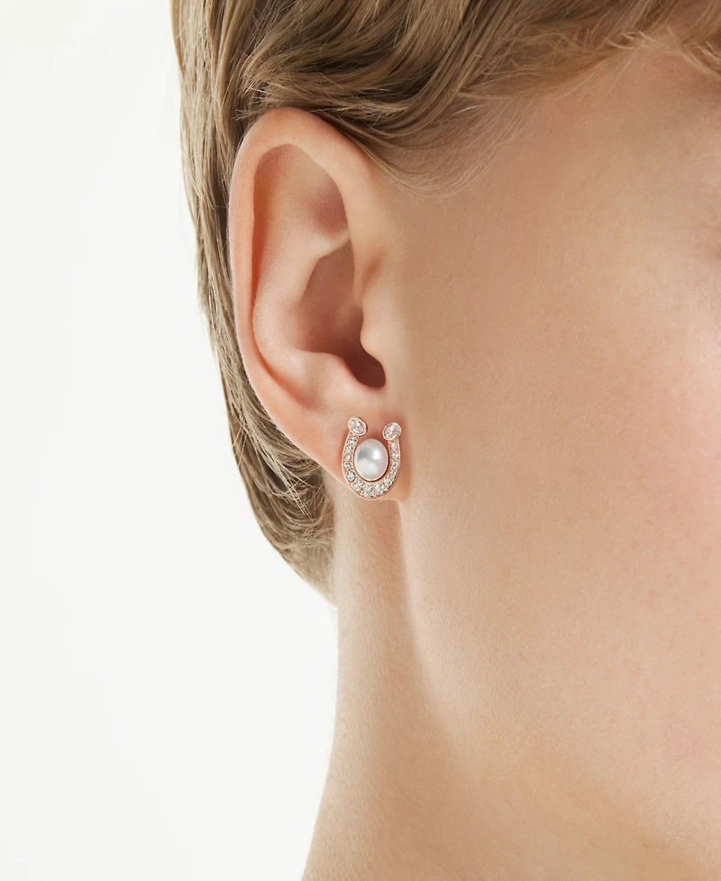 Swarovski Rose Gold-Tone Plated Symbolica Stud Earrings