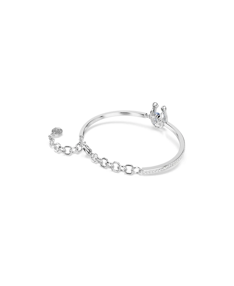 Swarovski Rhodium-Plated Symbolica Bangle Bracelet