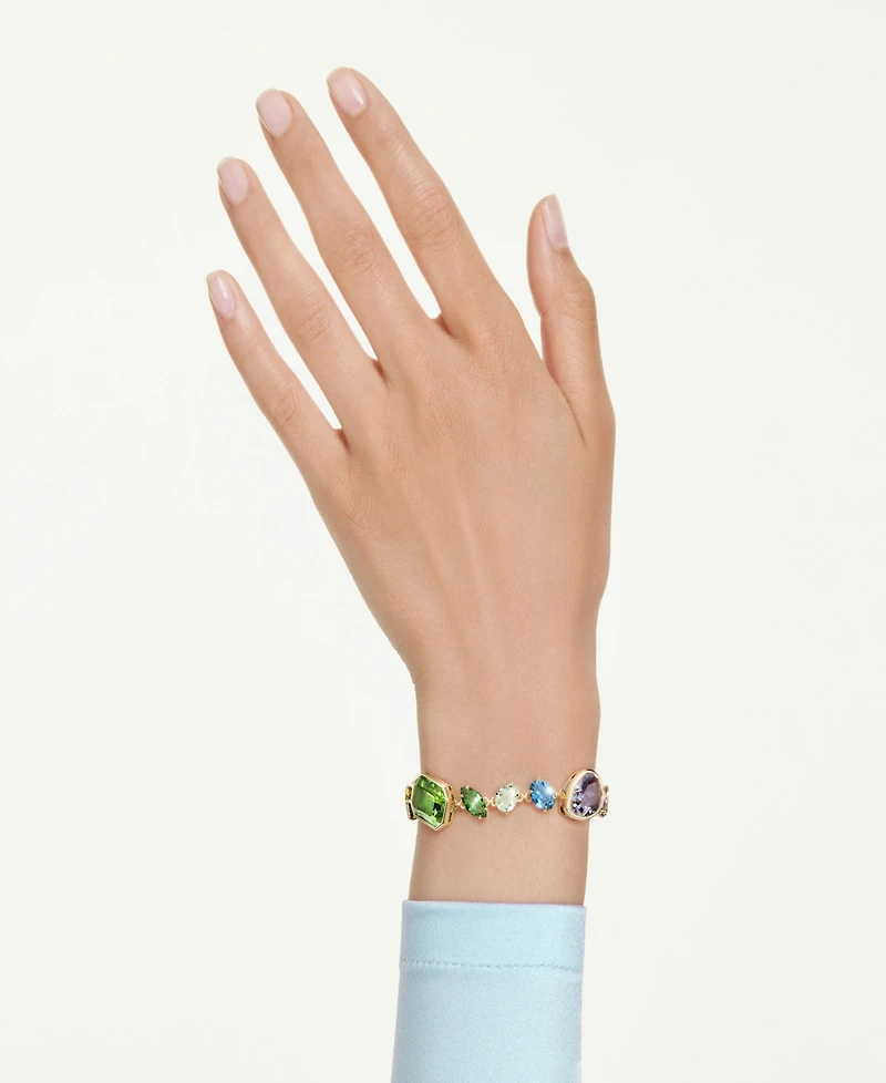Swarovski Gold-Tone Plated Gema Bracelet