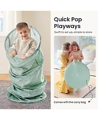 Tiny Land Adventure Play Tunnel for Toddlers, 69" x 18" Foldable Pop Up Crawl Tunnel with Storage Bag