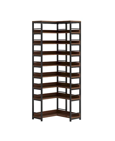 Slickblue 9 Tier Corner Shoe Rack Freestanding Shoe Storage Shelf