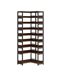 Slickblue 9 Tier Corner Shoe Rack Freestanding Shoe Storage Shelf