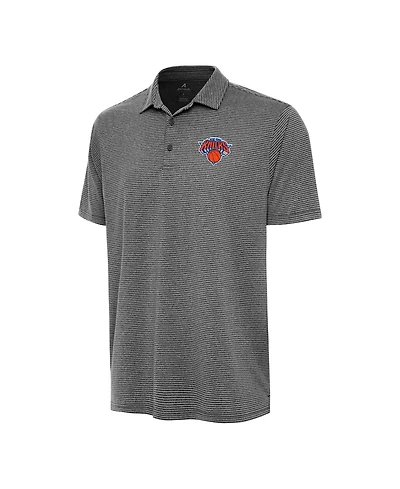 Antigua Men's Heather New York Knicks Scheme Polo Shirt