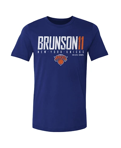 500 Level Men's Jalen Brunson Blue New York Knicks Elite T-Shirt