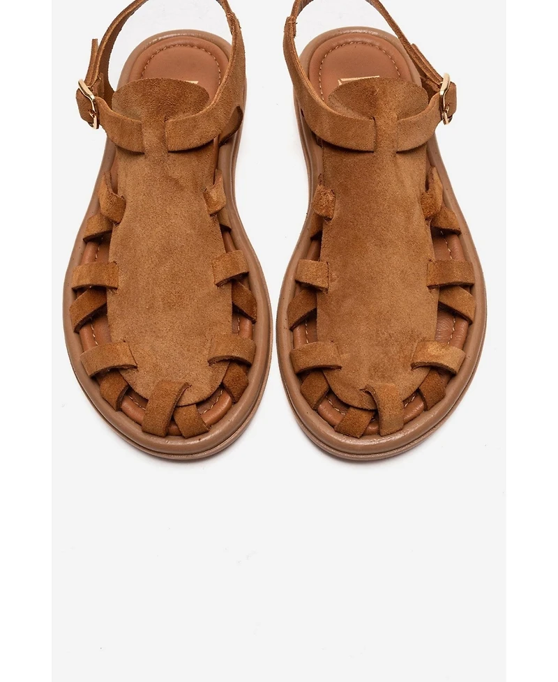 Forever & Always Shoes Women's Alone Leather Gladiator Sandal