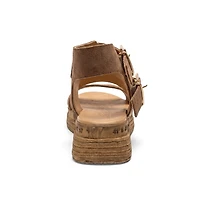 Forever & Always Shoes Women's Lorentis Leather Double Buckle Sandal
