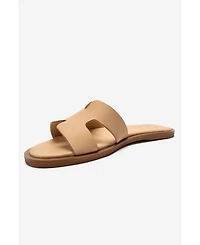 Forever & Always Shoes Women's Biora Leather Slide