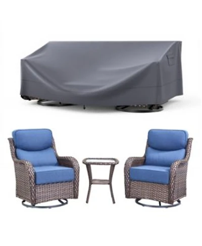 Pocassy Rectangle Patio Furniture Cover Waterproof Outdoor Dining Table Chair Cover Anti-uv Outside Sectional Sofa Set Covers