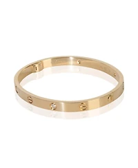 Pre-Owned Tiffany & Co Yellow Gold Diamond Medium Model Love Bracelet