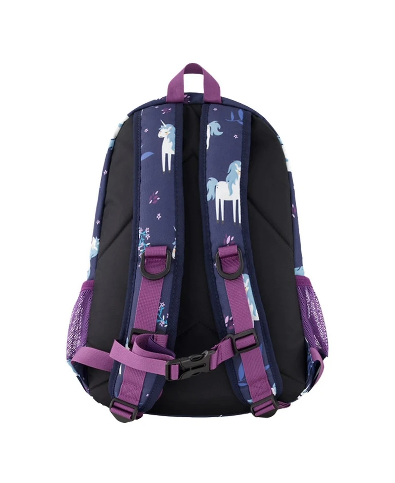 Deux par Deux Little Girl Unicorn Lightweight Spacious Backpack