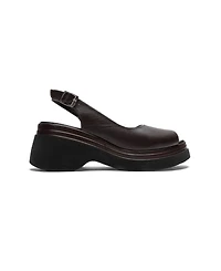 Forever & Always Shoes Women's Laure Leather Wedge Sandal