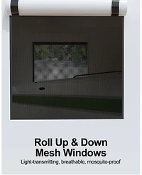 Heavy Duty Portable Carport Canopy - Waterproof Cover, Windows, Roll-Up Side Doors
