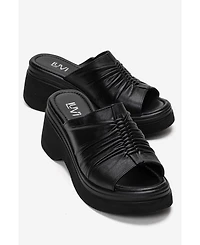 Forever & Always Shoes Nellie Leather Platform Sandal