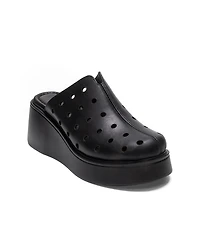 Forever & Always Shoes Women's Nives Leather Wedge Sandal