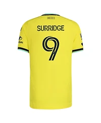 Adidas Men's Sam Surridge Yellow Nashville Sc 2026 The Reverb Kit On-Field Authentic Patch Jersey