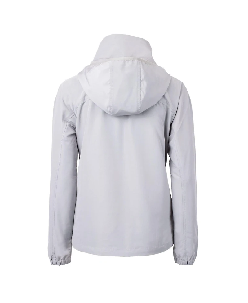 Cutter & Buck Women's Gray Los Angeles Dodgers Charter Eco Full-Zip Jacket