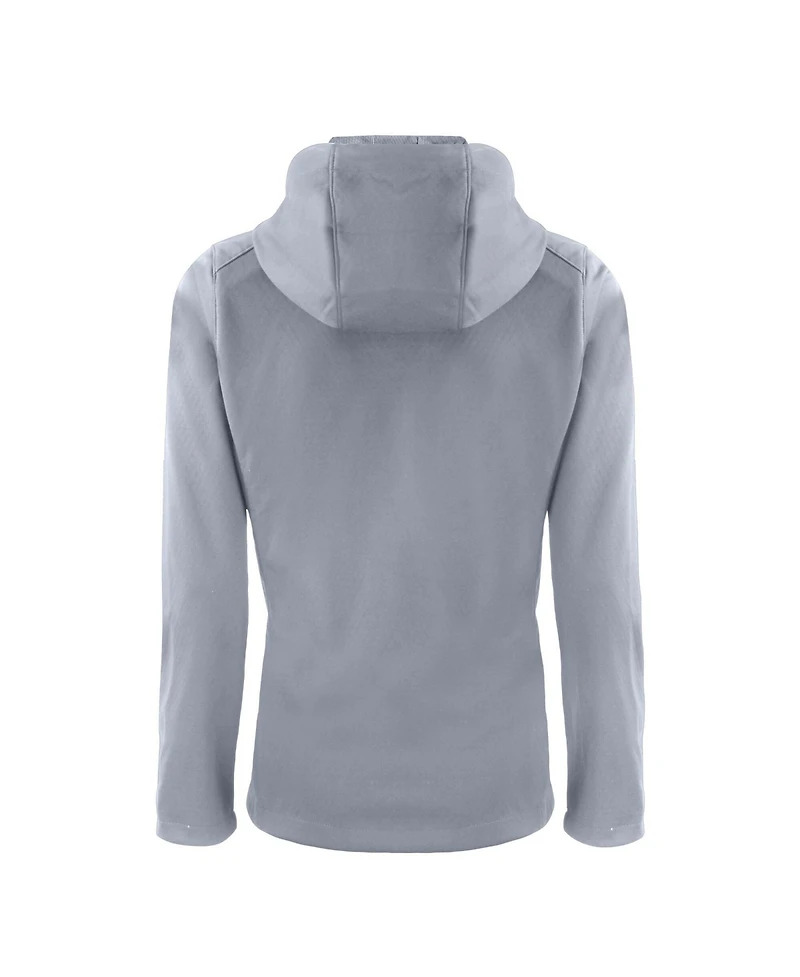 Cutter & Buck Women's Gray Los Angeles Dodgers Evoke Eco Softshell Full-Zip Jacket