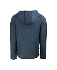 Cutter & Buck Men's Heather Navy Los Angeles Dodgers Stars Stripes Mainsail Sweater-Knit Full-Zip Hoodie