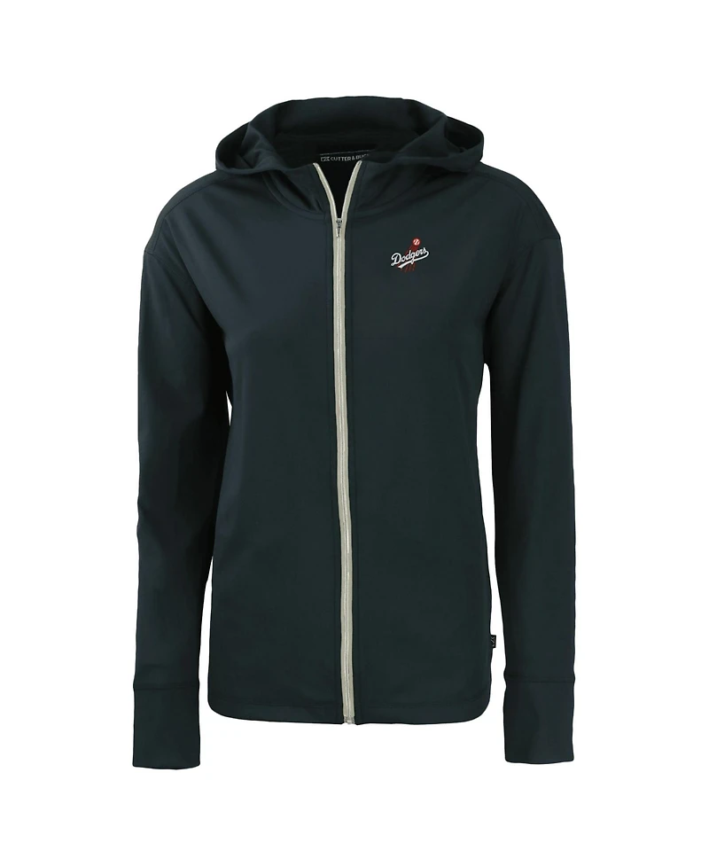 Cutter & Buck Women's Navy Los Angeles Dodgers Daybreak Eco Full-Zip Hoodie Jacket