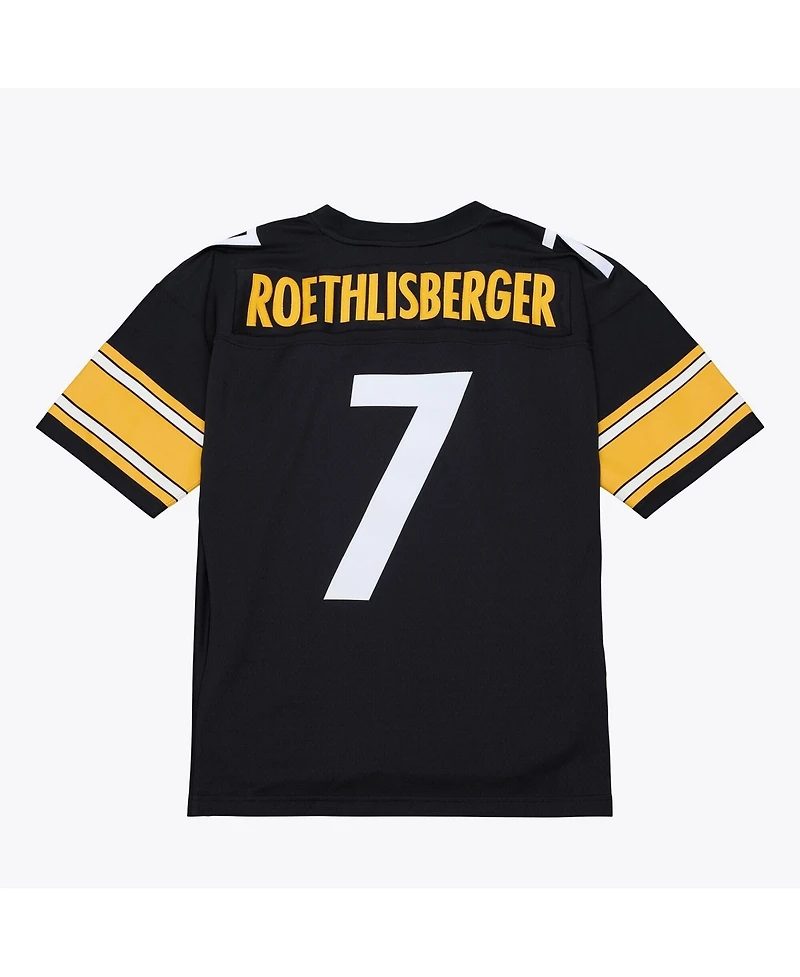Mitchell & Ness Men's Ben Roethlisberger Black Pittsburgh Steelers 2004 Big Tall Legacy Retired Player Jersey