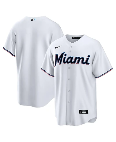 Nike Men's White Miami Marlins Home Big & Tall Replica Jersey