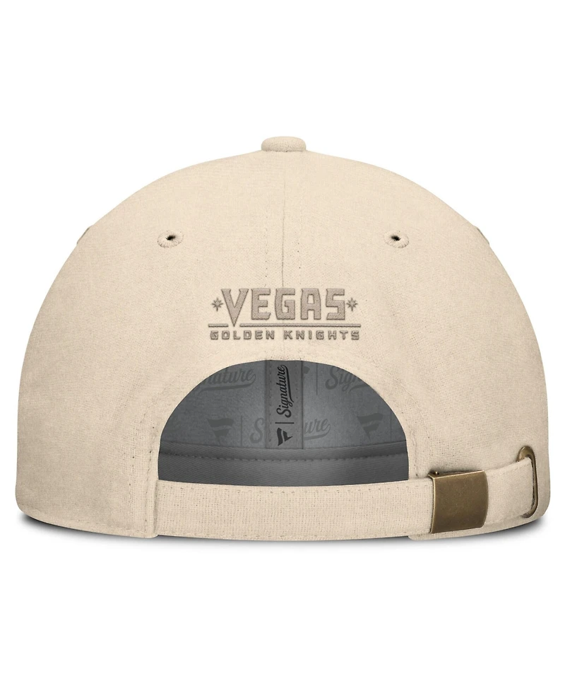 Fanatics Men's Tan Vegas Golden Knights Front Office Canvas Adjustable Hat
