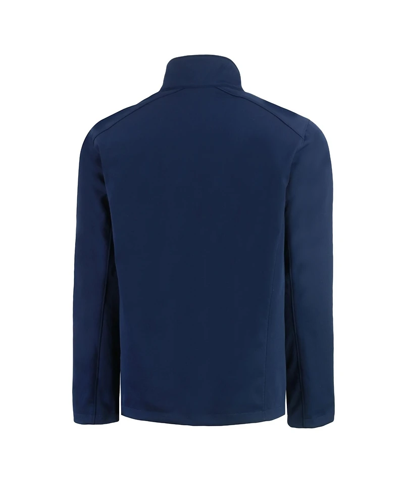 Cutter & Buck Men's Navy New York Yankees Evoke Eco Softshell Full-Zip Jacket