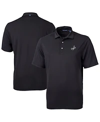 Cutter & Buck Men's Black Los Angeles Dodgers Virtue Eco Pique Polo Shirt