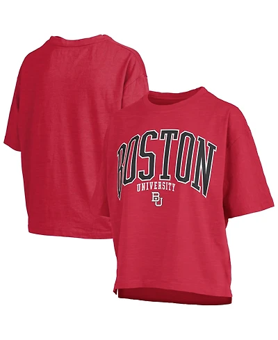 Pressbox Women's Red Boston University Nelson T-Shirt