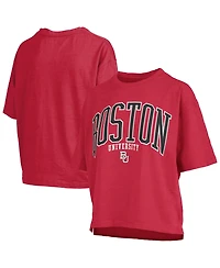 Pressbox Women's Red Boston University Nelson T-Shirt