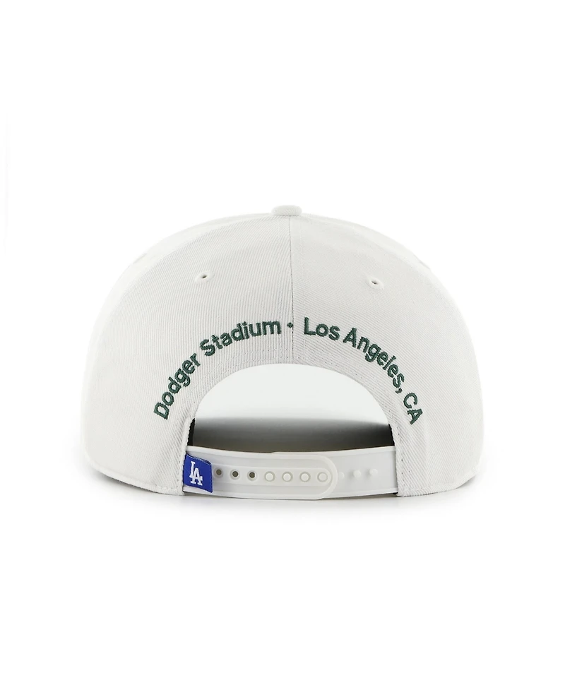 '47 Brand Men's White/Green Los Angeles Dodgers Flora Gallery Hitch Adjustable Hat